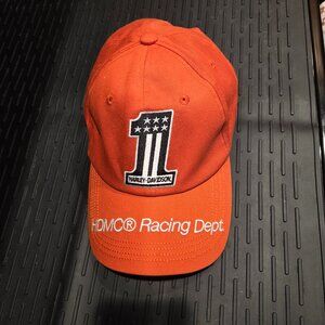 Harley-Davidson HDMC Racing Dept. Baseball Cap Orange One Size Adjustable